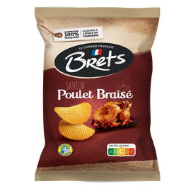 Chips saveur poulet braise BRET'S, 125g