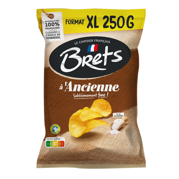 Chips à l'ancienne au sel de Guérande BRETS, 250g