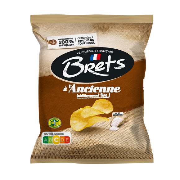 Chips ondulées nature à l'ancienne BRET'S 6x25g