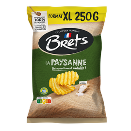 Chips paysannes au sel de Guérande BRET'S, sachet de 250g