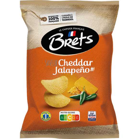 Chips Saveur Cheddar Jalapeno BRETS 125g