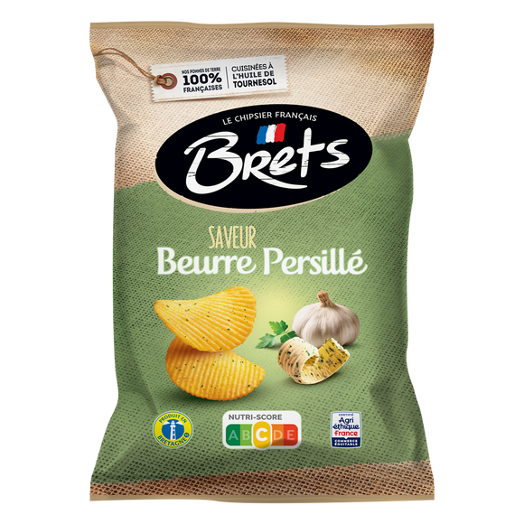 Chips saveur beurre persillé BRETS 125g