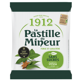 Bonbons pastilles du mineur sans sucre VERQUIN, sachet de 100g