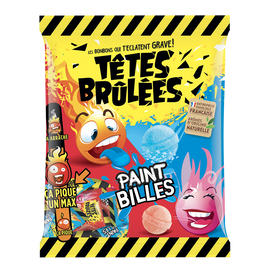 Bonbon fraise et framboise kitache TETE BRÛLÉES, 135g