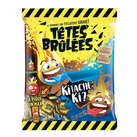 Bonbons barre TETES BRÛLÉES  kitache et cola - 200g