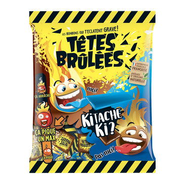 Bonbons barre TETES BRÛLÉES  kitache et cola - 200g