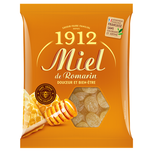Bonbons au miel de romarin Verquin sachet 200g