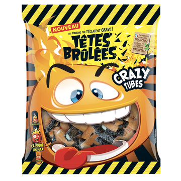 Bonbons crazy TETES BRULEES, 180g