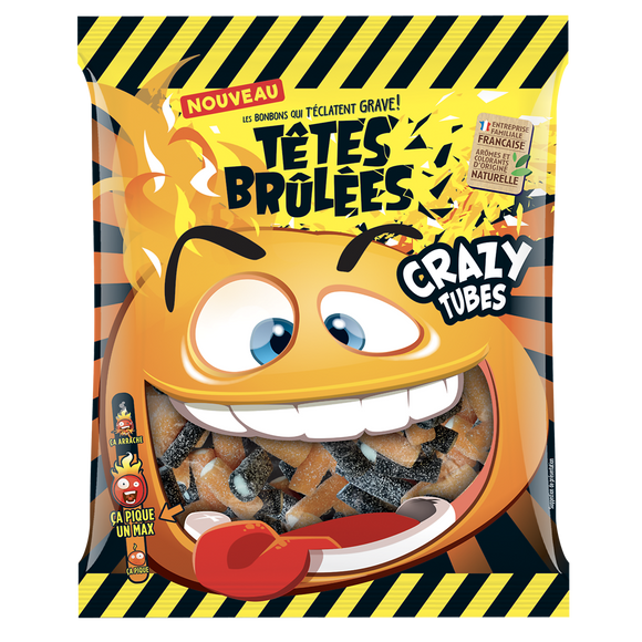 Bonbons crazy TETES BRULEES, 180g