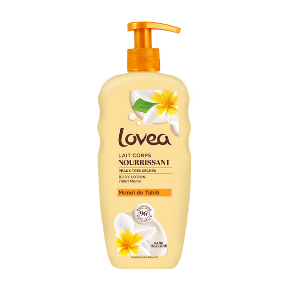 Lait pour le corps au monoi de Tahiti pour peaux très sèches LOVEA, 250ml