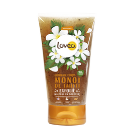 Gommage pour le corps au monoï de Tahiti LOVEA, flacon de 150ml