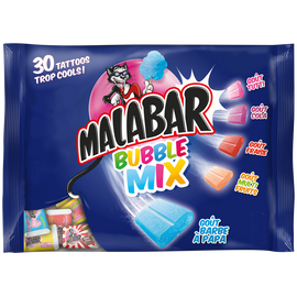 Chewing gum Bubble Mix MALABAR - Sachet de 214g