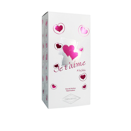 Eau de parfum "Je t'aime à la folie" EVAFLOR, vaporisateur de  100ml sans étui