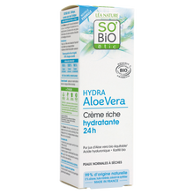 Crème jour hydratante riche aloé vera pss SO BIO tube 50ml