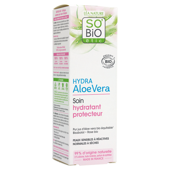 Crème visage dermo-defense Hydra Aloe vera bio SO'BIO ETIC 50ml