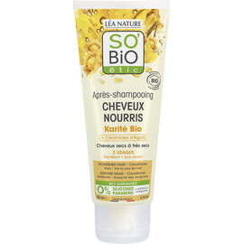 Après-shampooing cheveux nourris karité SO'BIO, 200ml