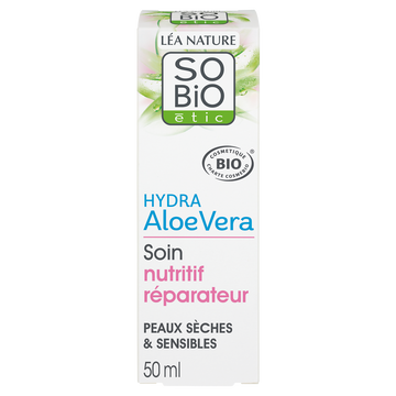 Soin nutritif visage aloé véra SO BIO, 50ml