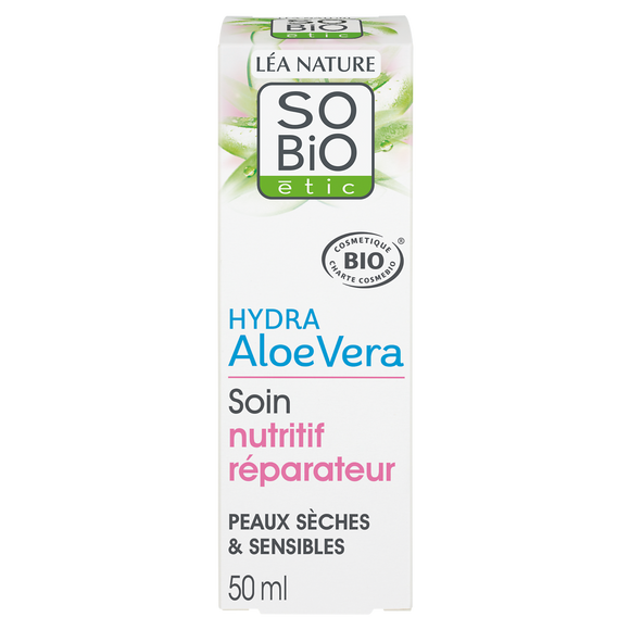 Soin nutritif visage aloé véra SO BIO, 50ml