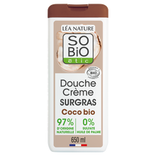 Gel Douche crème surgras à l'huile de coco bio SO'BIO 650ml