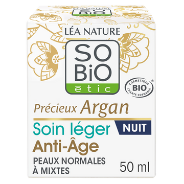 Soin léger anti-âge nuit SO BIO 50ML