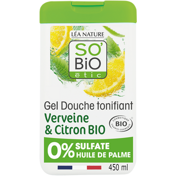 Gel douche verveine citron bio SO'BIO 450ml