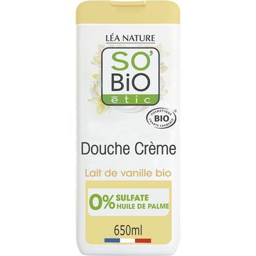 Creme de douche lait de vanille SO BIO 650ml