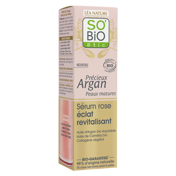Sérum revitalisant rose éclat peaux matures SO BIO 30ml