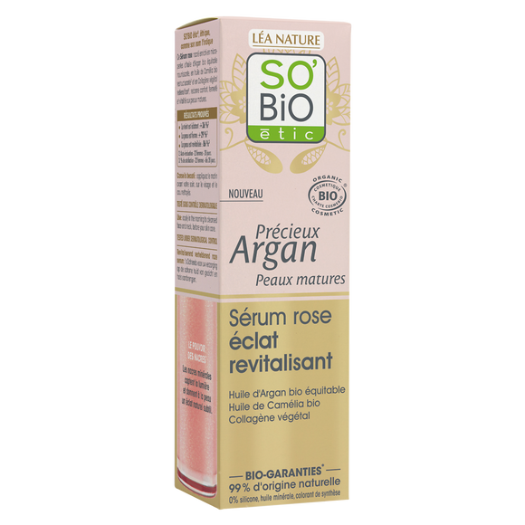 Sérum revitalisant rose éclat peaux matures SO BIO 30ml