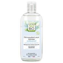 Demaquillants yeux biphase waterproof,yeux sensibles SO'BIO 100ml