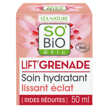 Soin visage hydratant lissant éclat lift'grenade SO'BIO 50ml