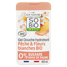 Gel douche hydratant pêche & fleurs blanches bio SO'BIO ETIC 450ml