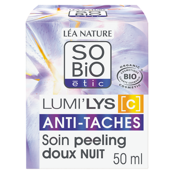 Soin nuit Peeling Anti-Tâches Lumi'Lys Coe SO BIO ETIC 50ml