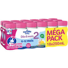CANDIA BABY - Lait bébé 2ème âge, de 6 à 12 mois - 18x25cl