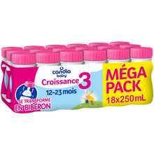 CANDIA BABY - Lait de croissance bébé 3ème âge, dès 12 mois - 18x25cl
