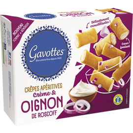 Biscuit apéritif Crèpes apéritives crème & oignon de roscoff GAVOTTES- 80g