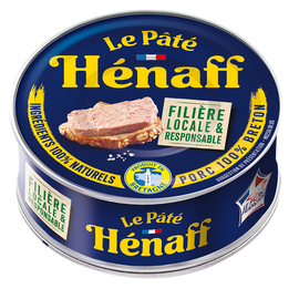 Pâté pur porc HENAFF, boîte 1/5, 154g