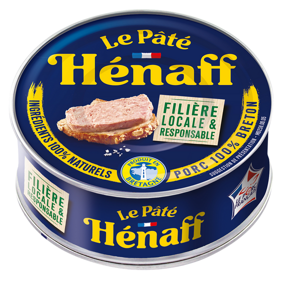Pâté pur porc HENAFF, boîte 1/5, 154g