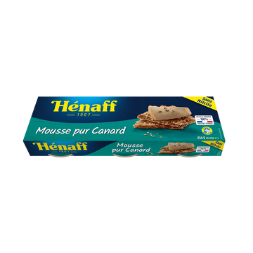 Mousse de canard HENAFF, 3x78g