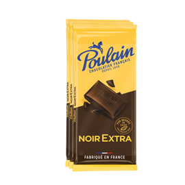 Tablette Chocolat Noir Extra POULAIN - 3x100g