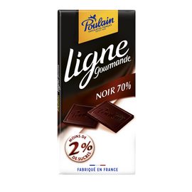 Tablette Chocolat Noir 70% Fine & Gourmande POULAIN - 100g