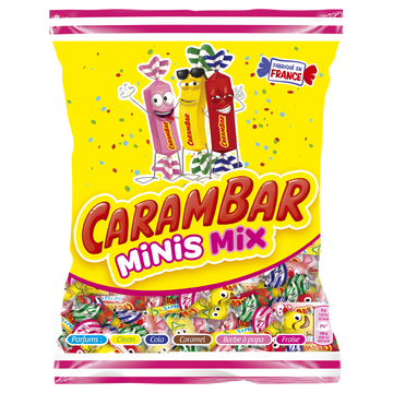 Bonbons Mini Mix CARAMBAR - Sachet de 220g