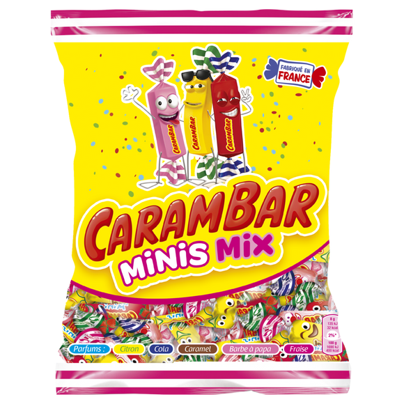 Bonbons Mini Mix CARAMBAR - Sachet de 220g