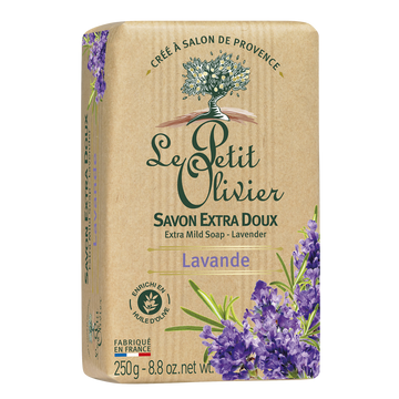 Savon parfumé lavande LE PETIT OLIVIER, 250g
