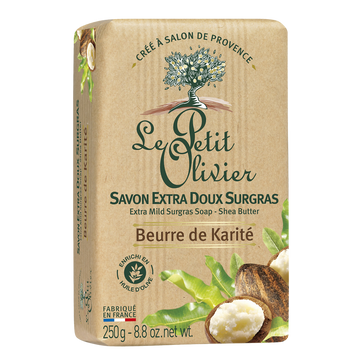 Savon extra doux au karité LE PETIT OLIVIER, 250g