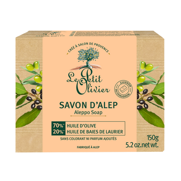 Savon solide d'ALEP LE PETIT OLIVIER 150G