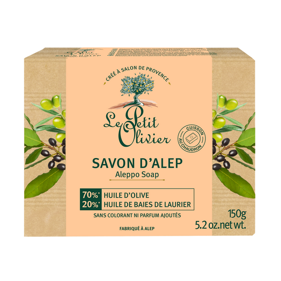 Savon solide d'ALEP LE PETIT OLIVIER 150G