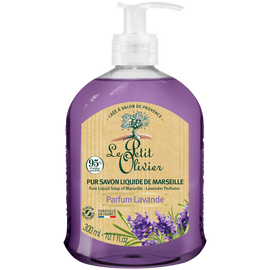 Savon liquide de Marseille lavande LE PETIT OLIVIER, 300ml