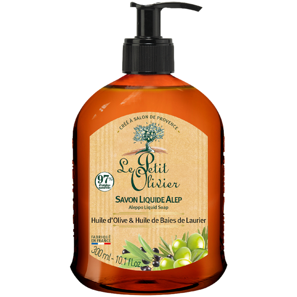 Savon d'Alep liquide LE PETIT OLIVIER, 300ml