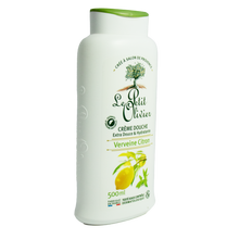 Crème de douche à la verveine et citron LE PETIT OLIVIER, flacon de 500ml