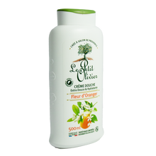 Crème de douche à la fleur d'oranger LE PETIT OLIVIER, flacon de 500ml